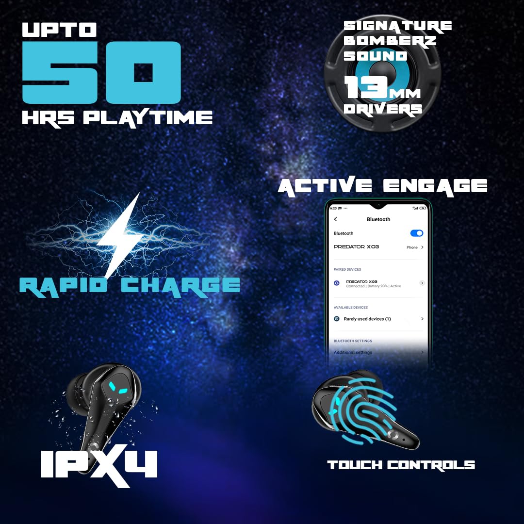 HOPPUP Predator Xo3 Gaming Earbuds